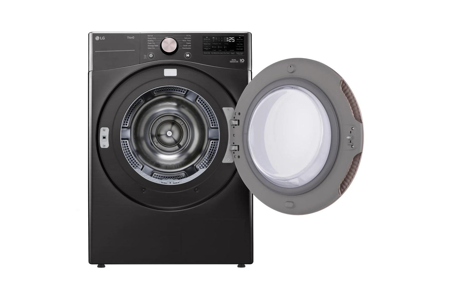 LG DLHC4002B 7.8 Cu. Ft. MEGA Capacity Smart Front Load Dryer With Dual INVERTER...