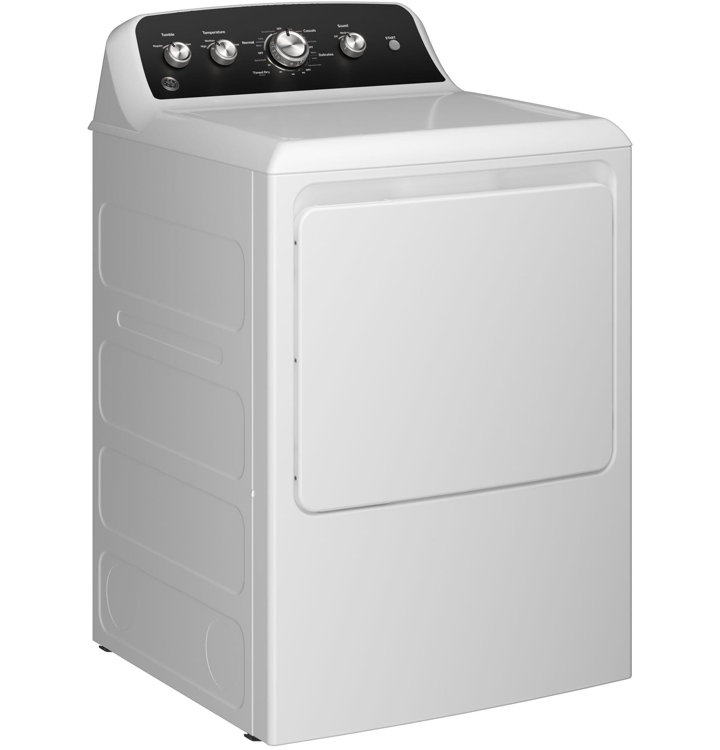 GE APPLIANCES GTD48EASWWB Ge 7.2 Cu. Ft. Capacity Electric dryer With Up To 120 FT....