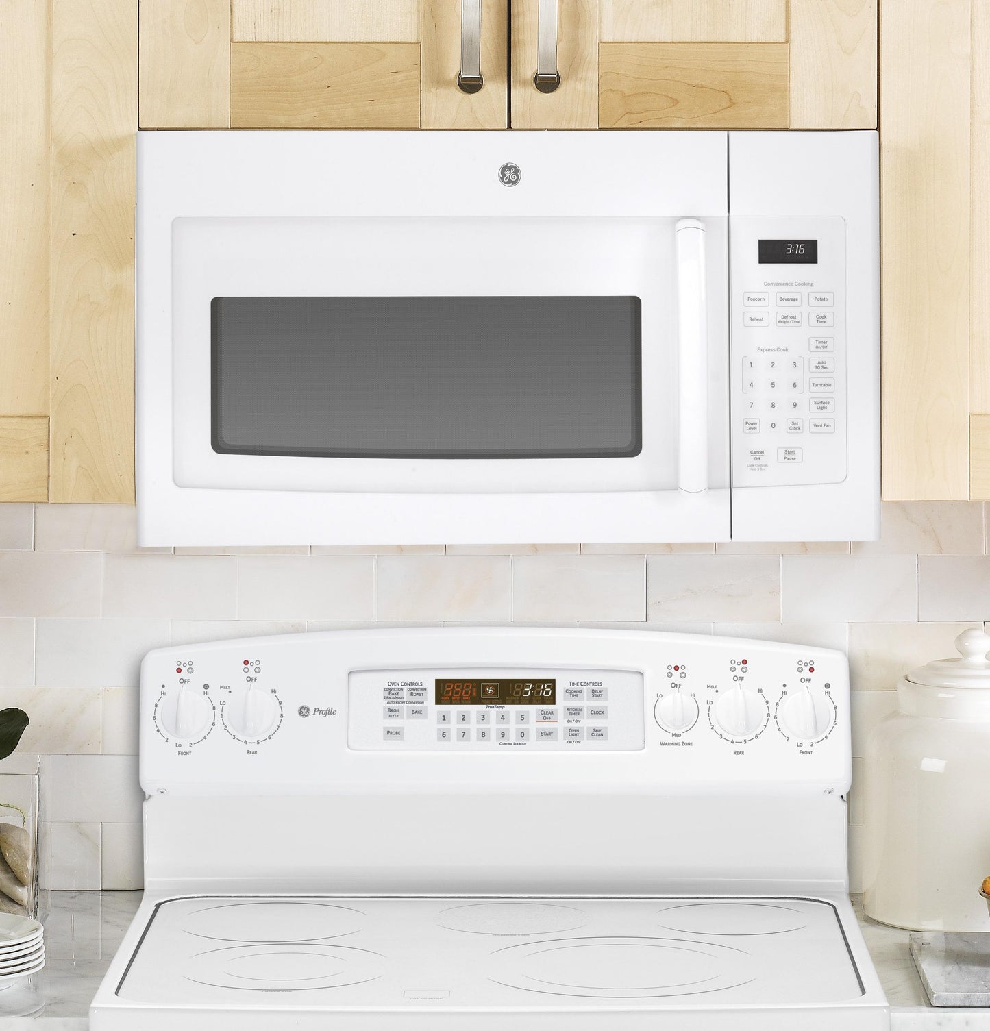 GE APPLIANCES JVM3160DFWW Ge 1.6 Cu. Ft. Over-the-range Microwave Oven