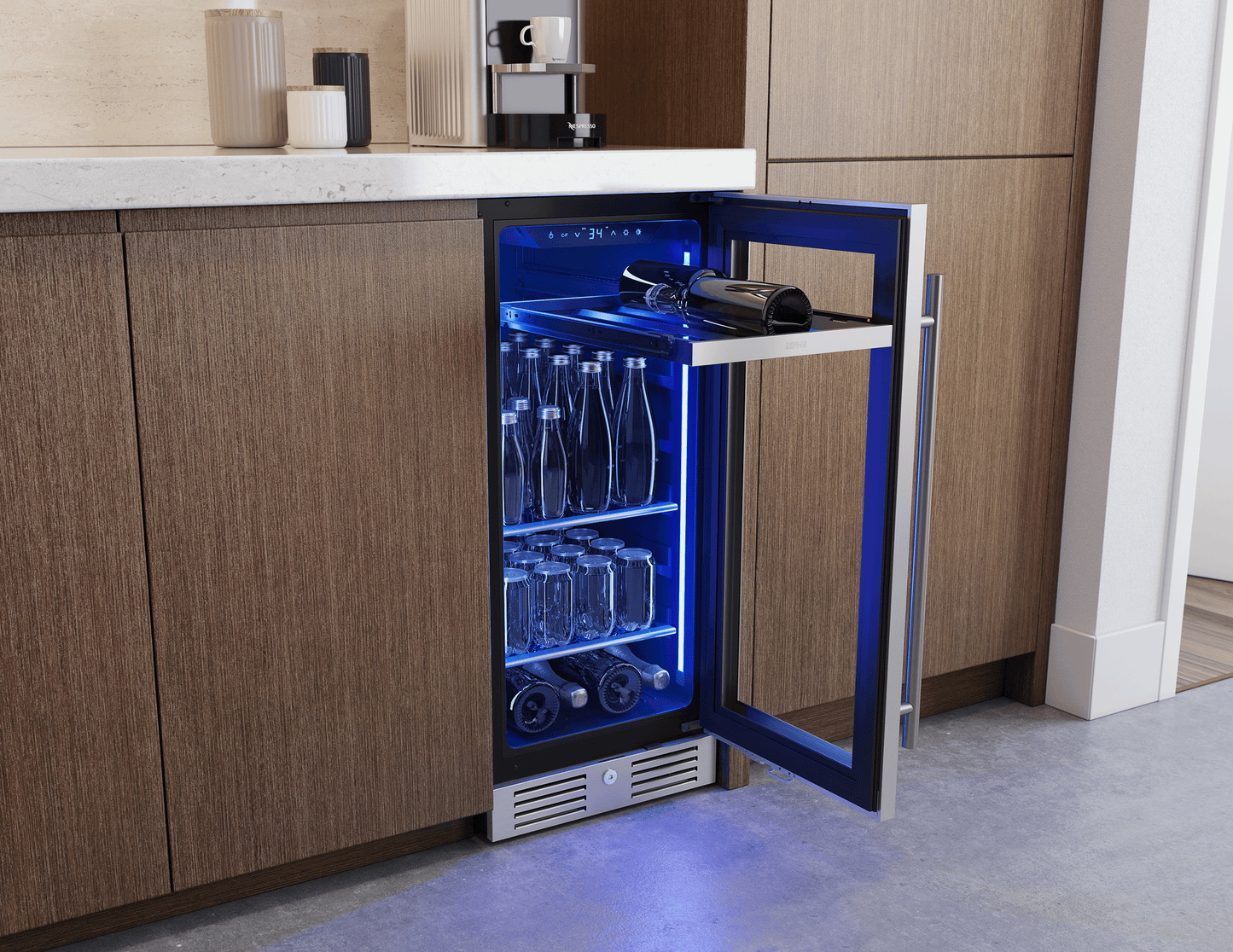 ZEPHYR PRB15C01CG Zephyr 15"" Single Zone Beverage Cooler
