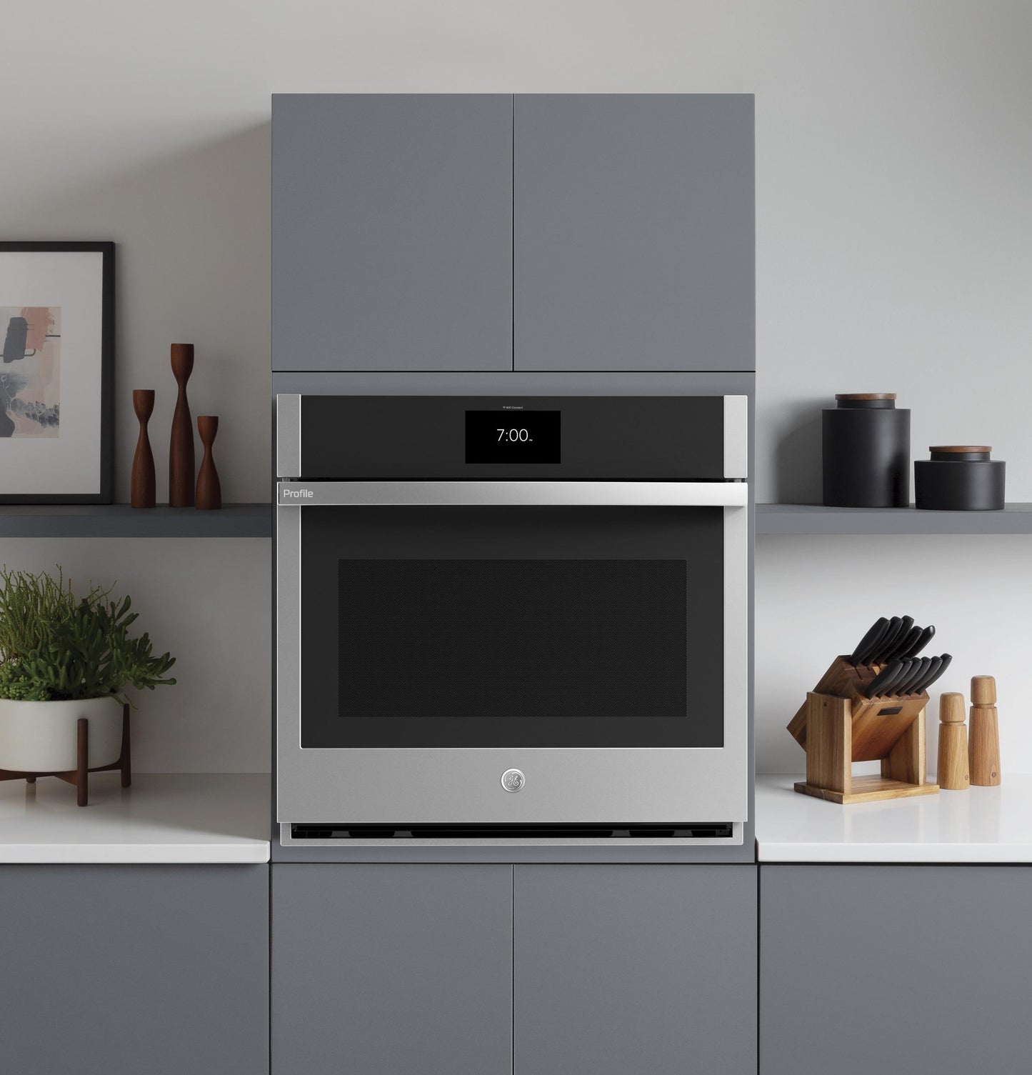 GE APPLIANCES PKS7000SNSS GE Profile Series 27"" Built-in Convection Single Wall Oven