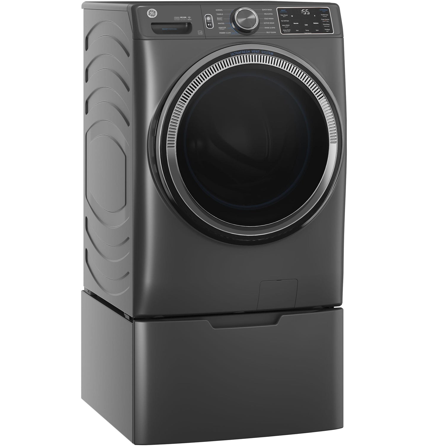 GE APPLIANCES GFW655SPVDS Ge 5.0 Cu. Ft. Capacity Smart Front Load Energy Star Steam WA...