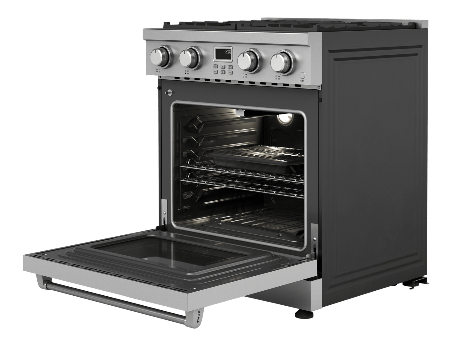 THOR KITCHEN ARG30LP 30 Inch Contemporary Professional Gas Range In Stainless Steel - LI...