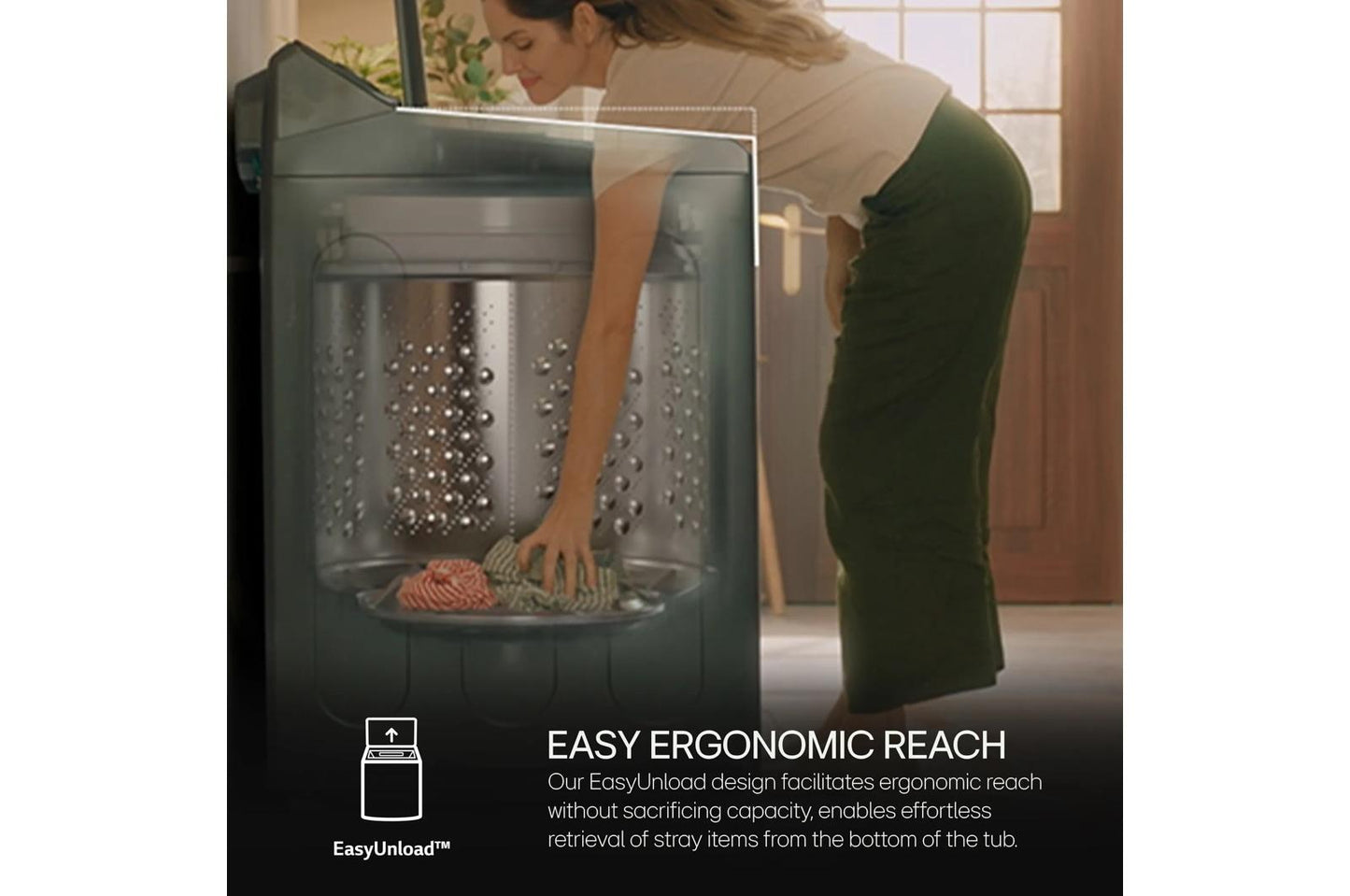 LG WT8600CB 5.5 CU.FT. MEGA Capacity Smart Top Load Washer With Easyunload, ...