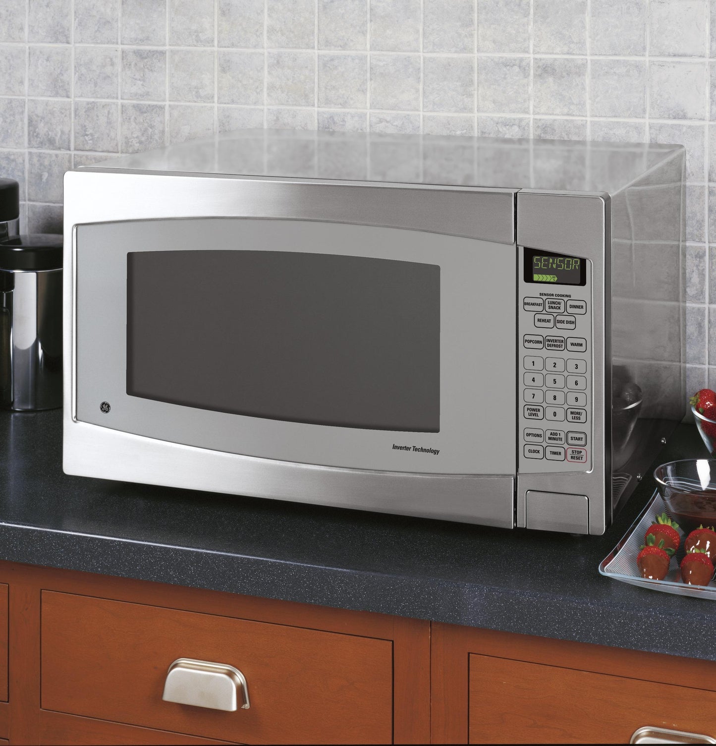 GE APPLIANCES JES2251SJ GE Appliances M/w 1200w Fullsize Invert 2.2