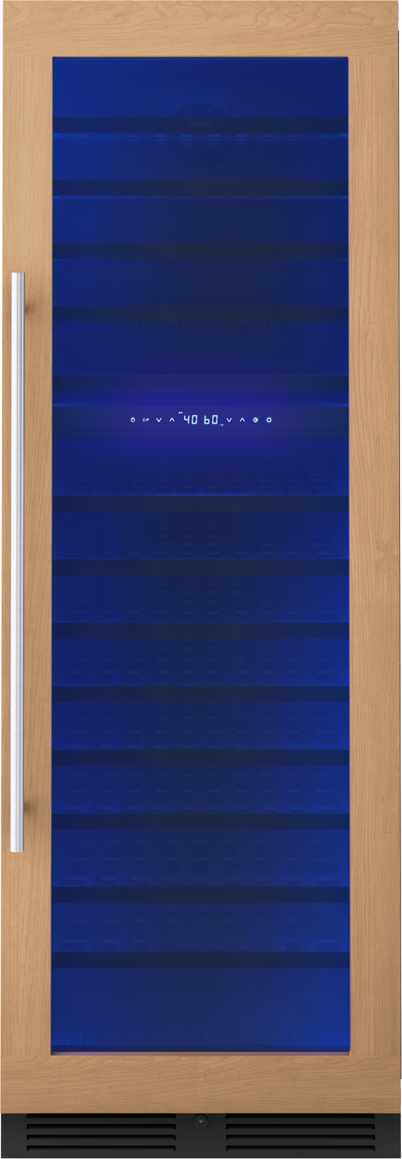 ZEPHYR PRW24F02CPG Zephyr 24"" Full Size Panel Ready Dual Zone Wine Cooler