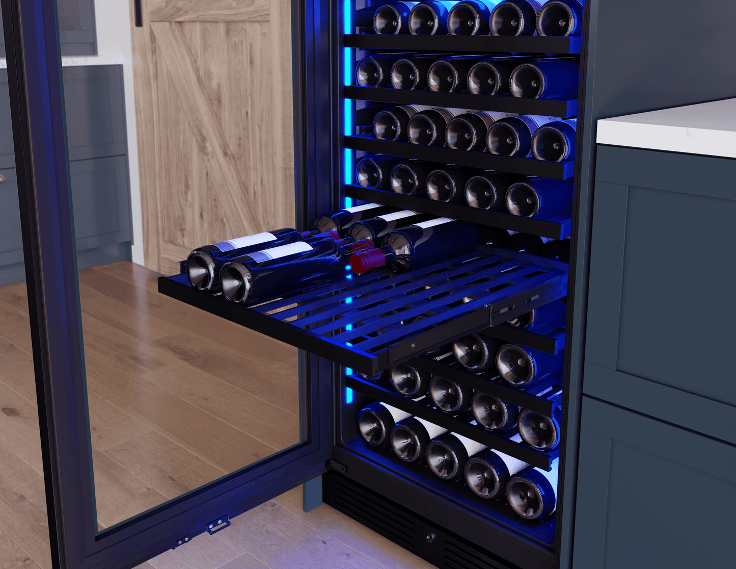 ZEPHYR PRW24F02CPG Zephyr 24"" Full Size Panel Ready Dual Zone Wine Cooler