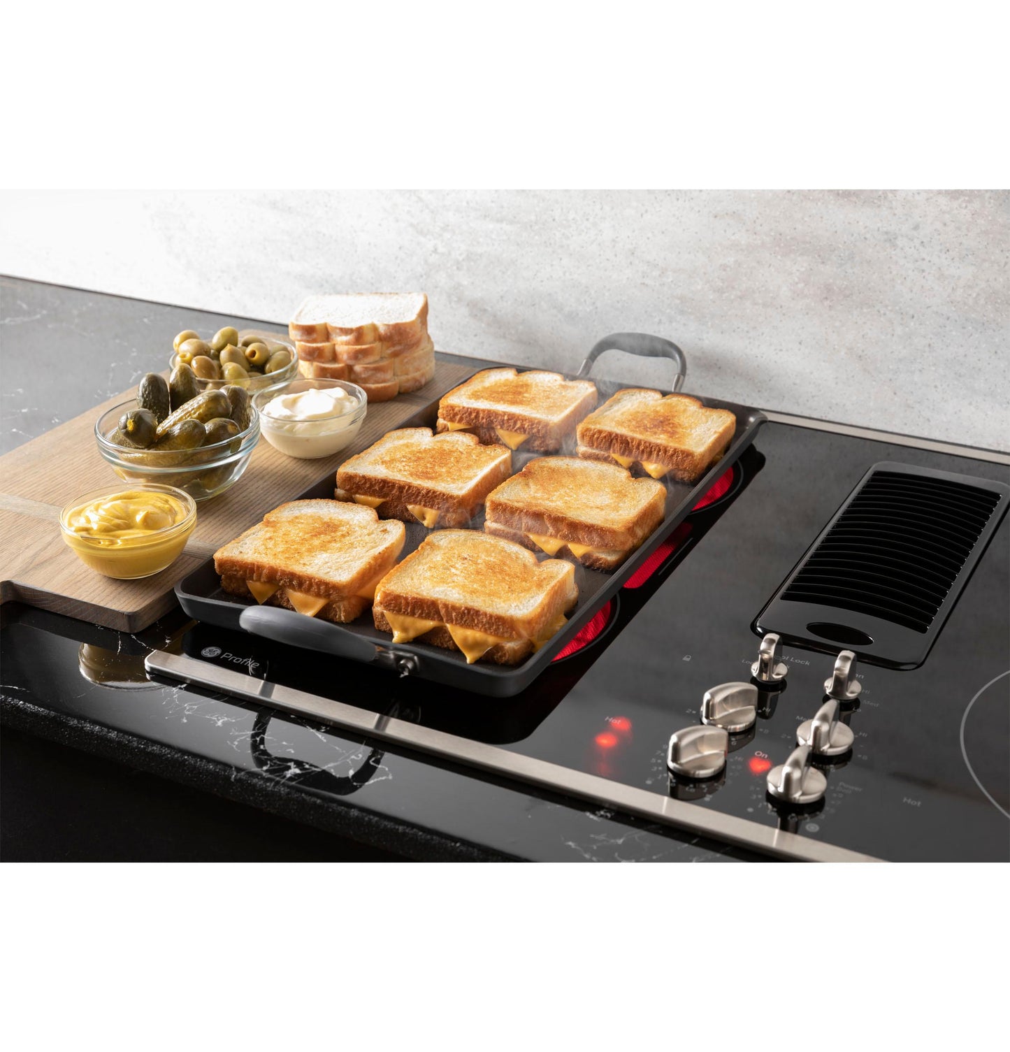 GE APPLIANCES PP9830SRSS GE Profile 30"" Downdraft Electric Cooktop