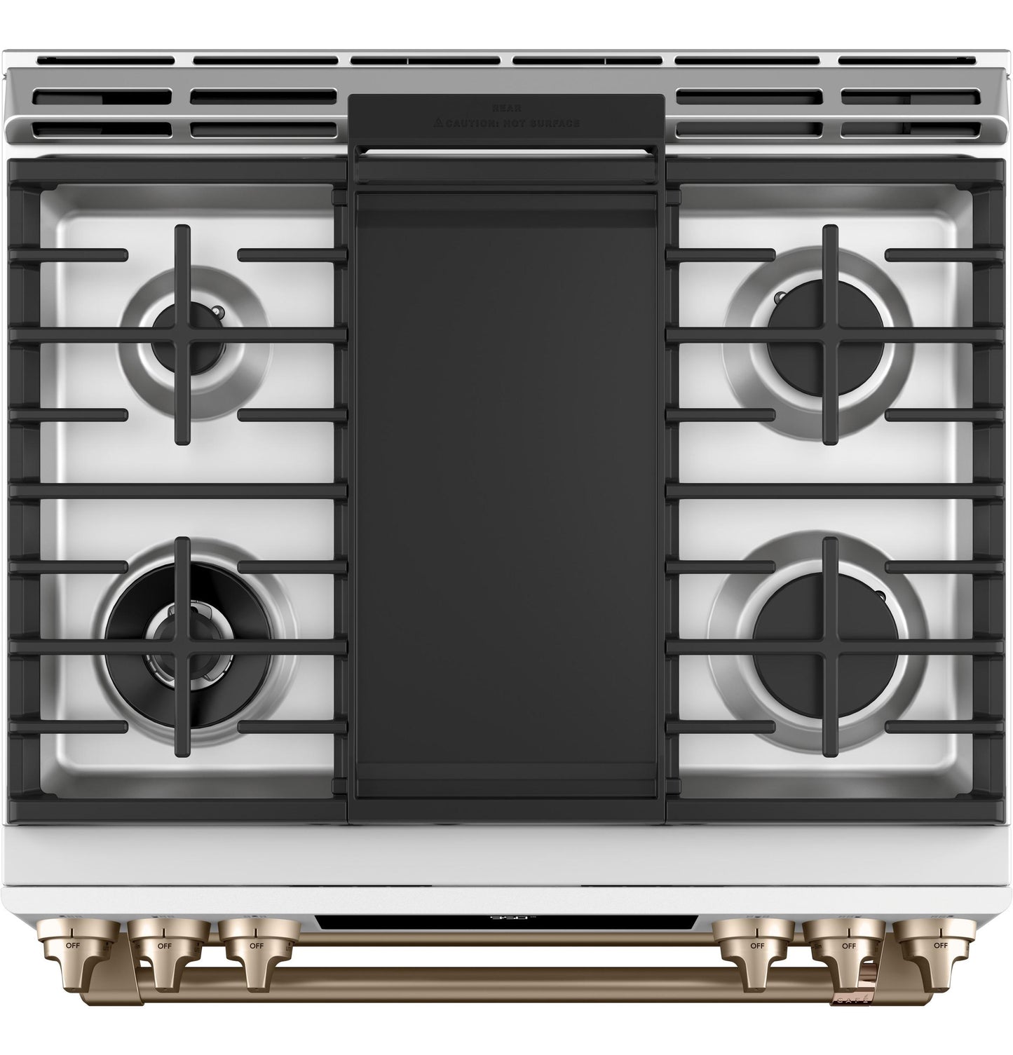 CAFE C2S950P4MW2 Cafe 30"" Slide-in Front Control Dual-fuel Double Oven With CO...