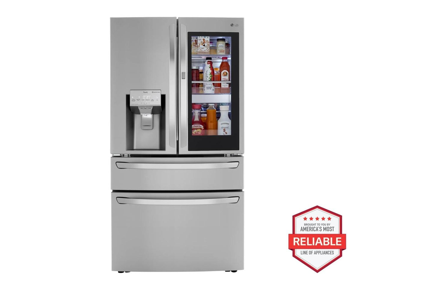LG LRMVS3006S 30 Cu. Ft. Smart Wi-fi Enabled Instaview Door-in-door REFRIG...