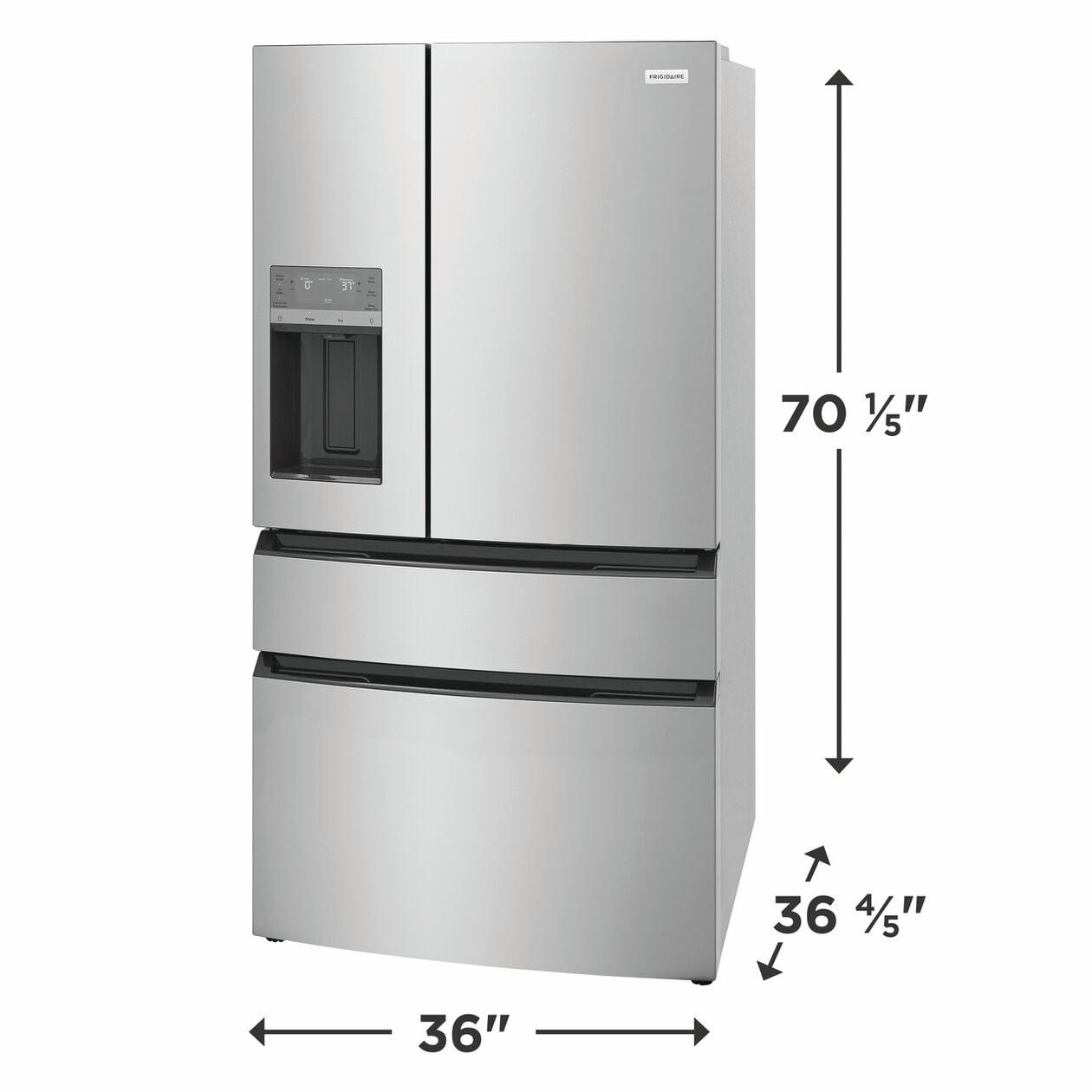FRIGIDAIRE FRMS2733AV Frigidaire 26 Cu. Ft. Standard-depth 4-door French Door Refrigerator