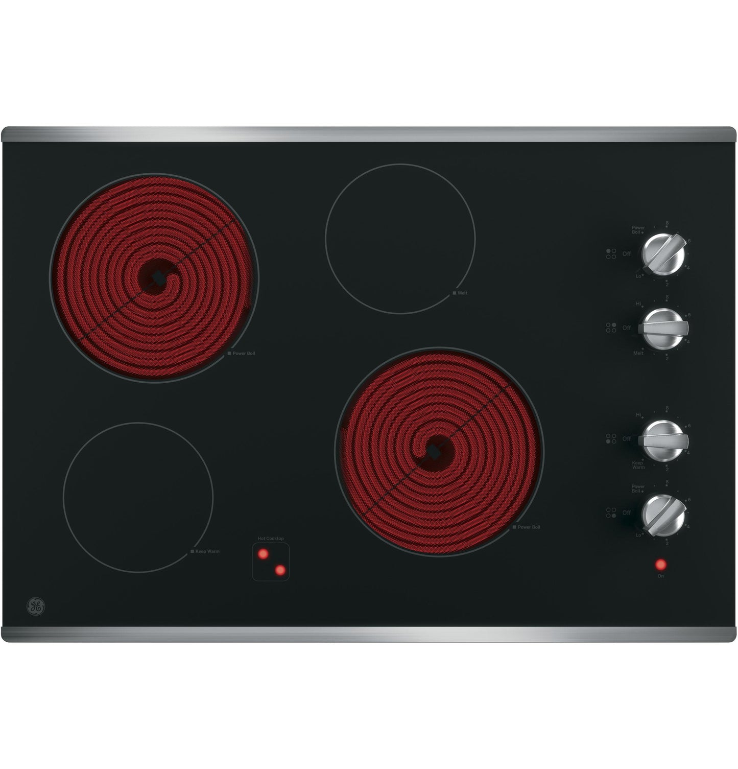 GE APPLIANCES JP3030SWSS Ge 30"" Built-in Knob Control Electric Cooktop