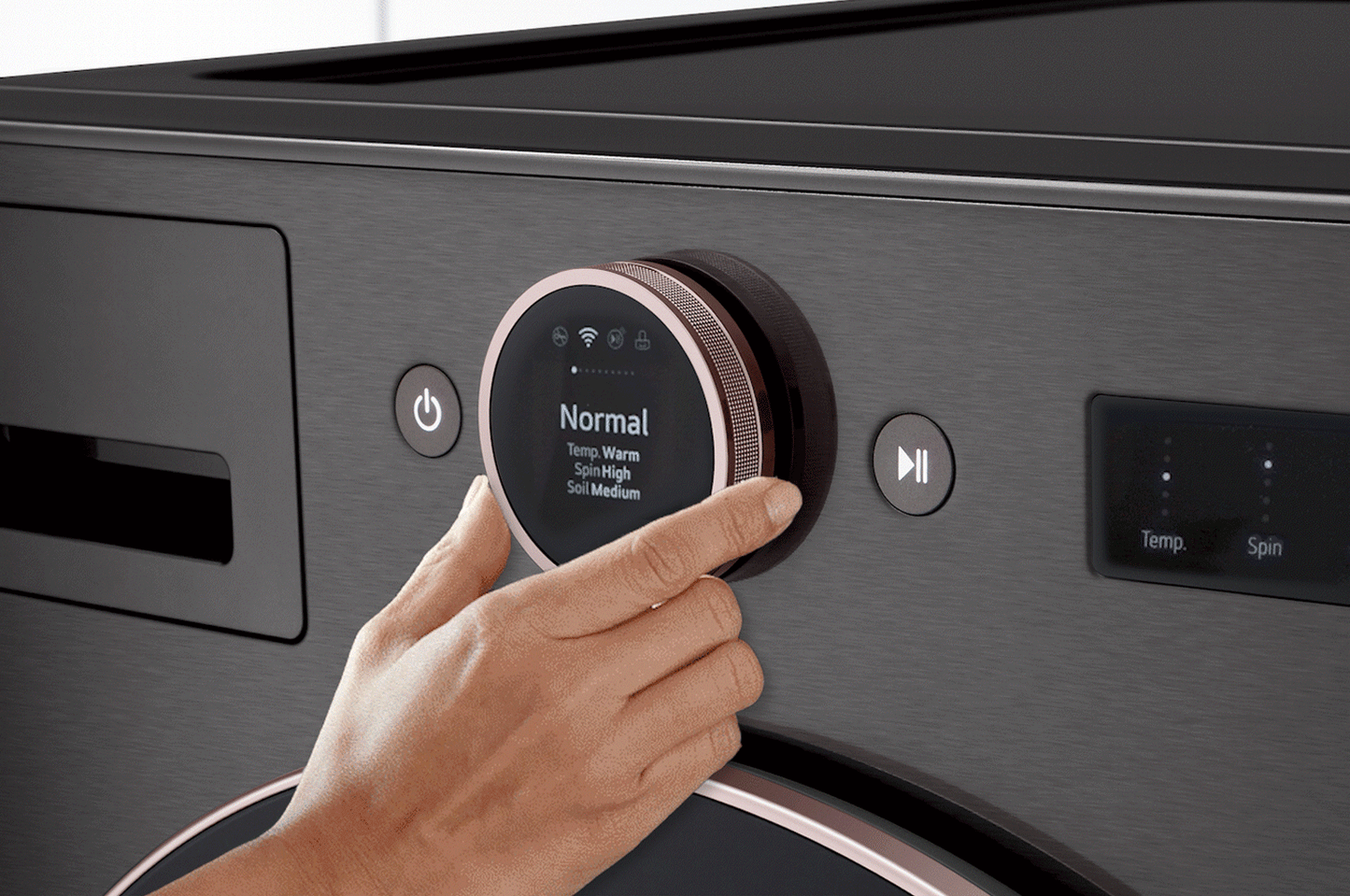 LG WM6500HBA 5.0 Cu. Ft. MEGA Capacity Smart Front Load Energy Star Washer With ...