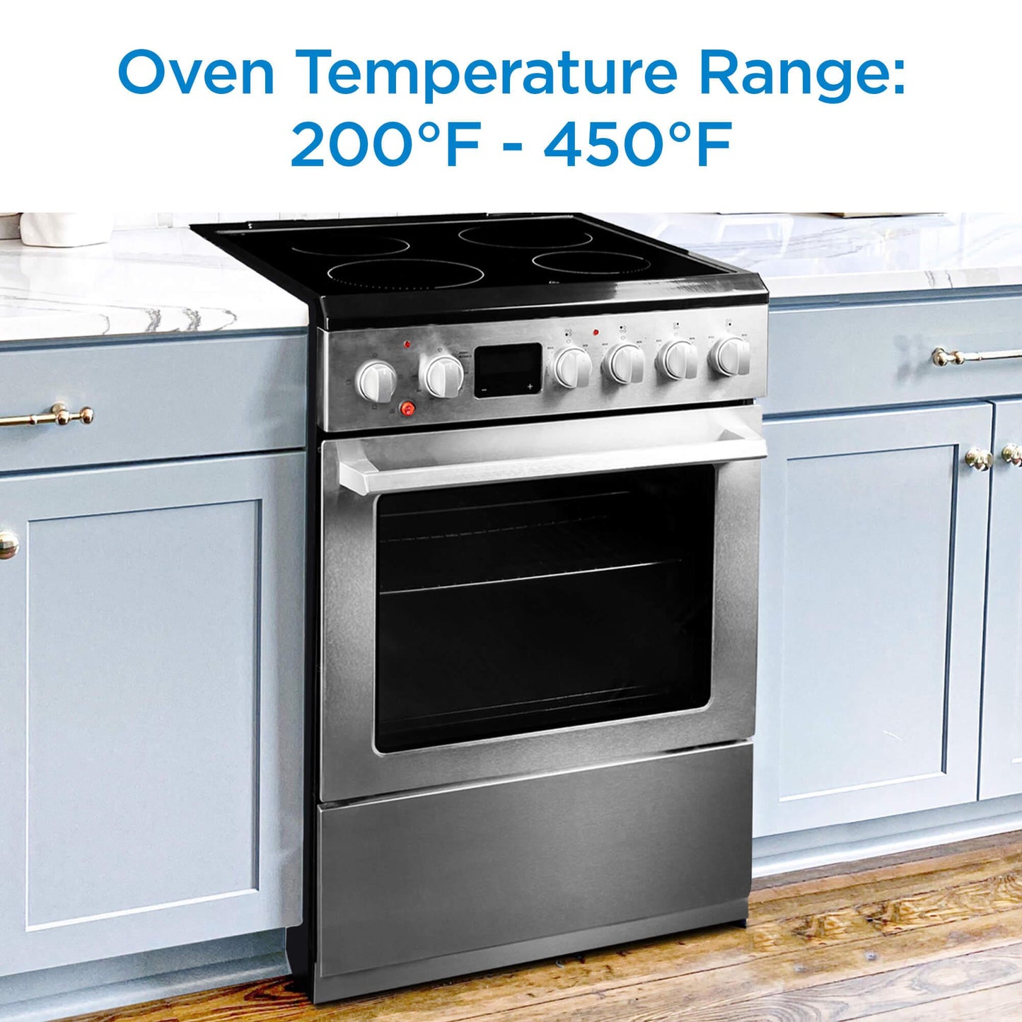 DANBY DRCA240BSS Danby 24 Air Fry Slide-in Smoothtop Range