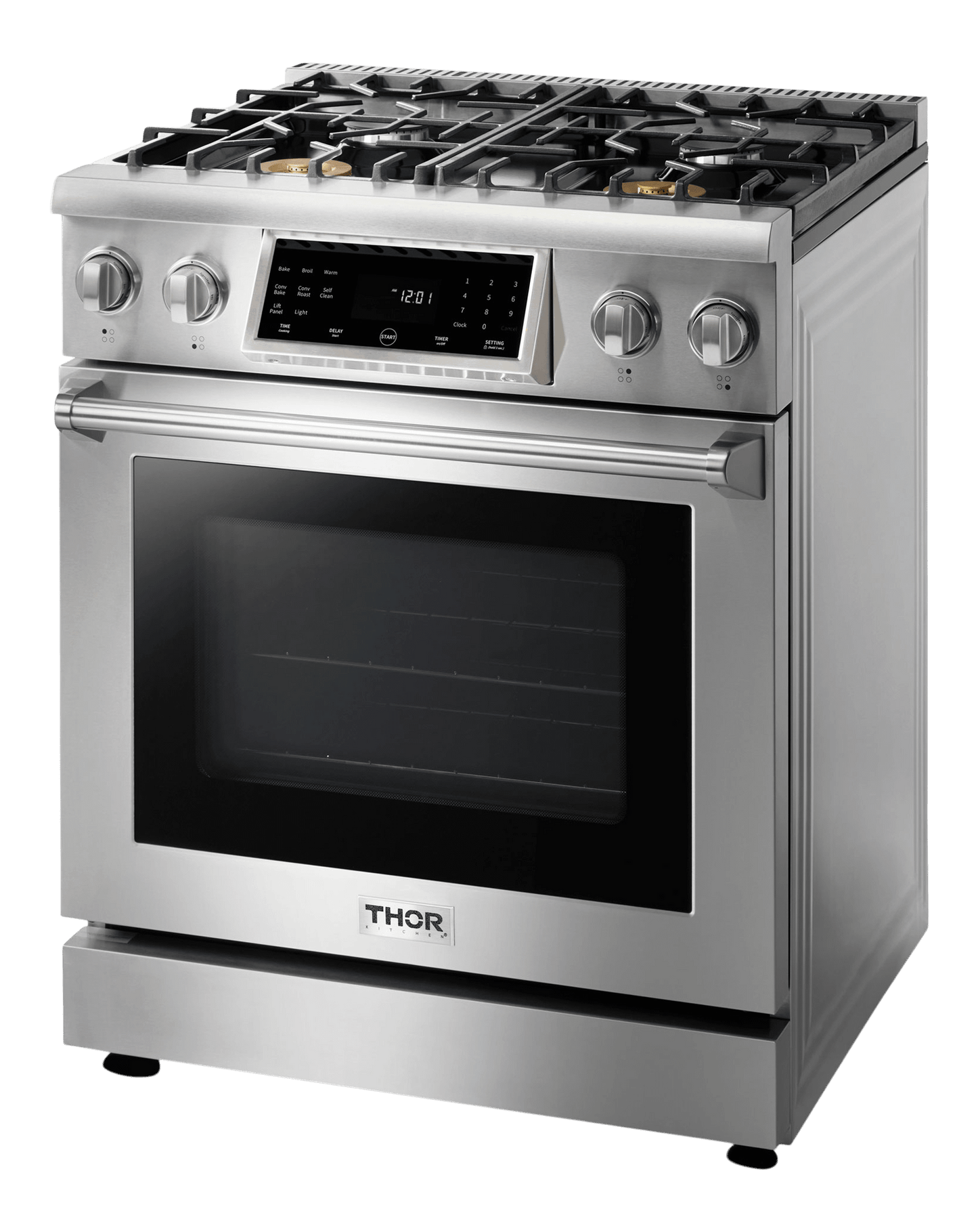 THOR KITCHEN TRG3001LP 30 Inch Tilt Panel Professional Gas Range - Liquid Propane