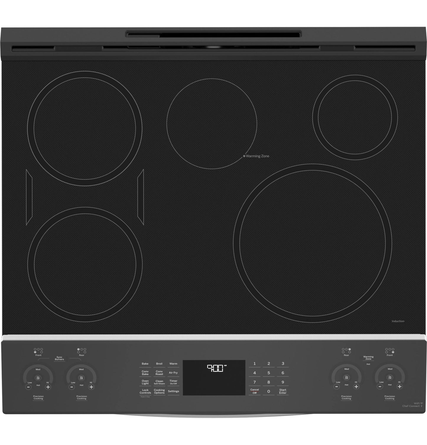 GE APPLIANCES PHS930YPFS GE Profile 30"" Smart Slide-in Fingerprint Resistant FRONT-CONTR...