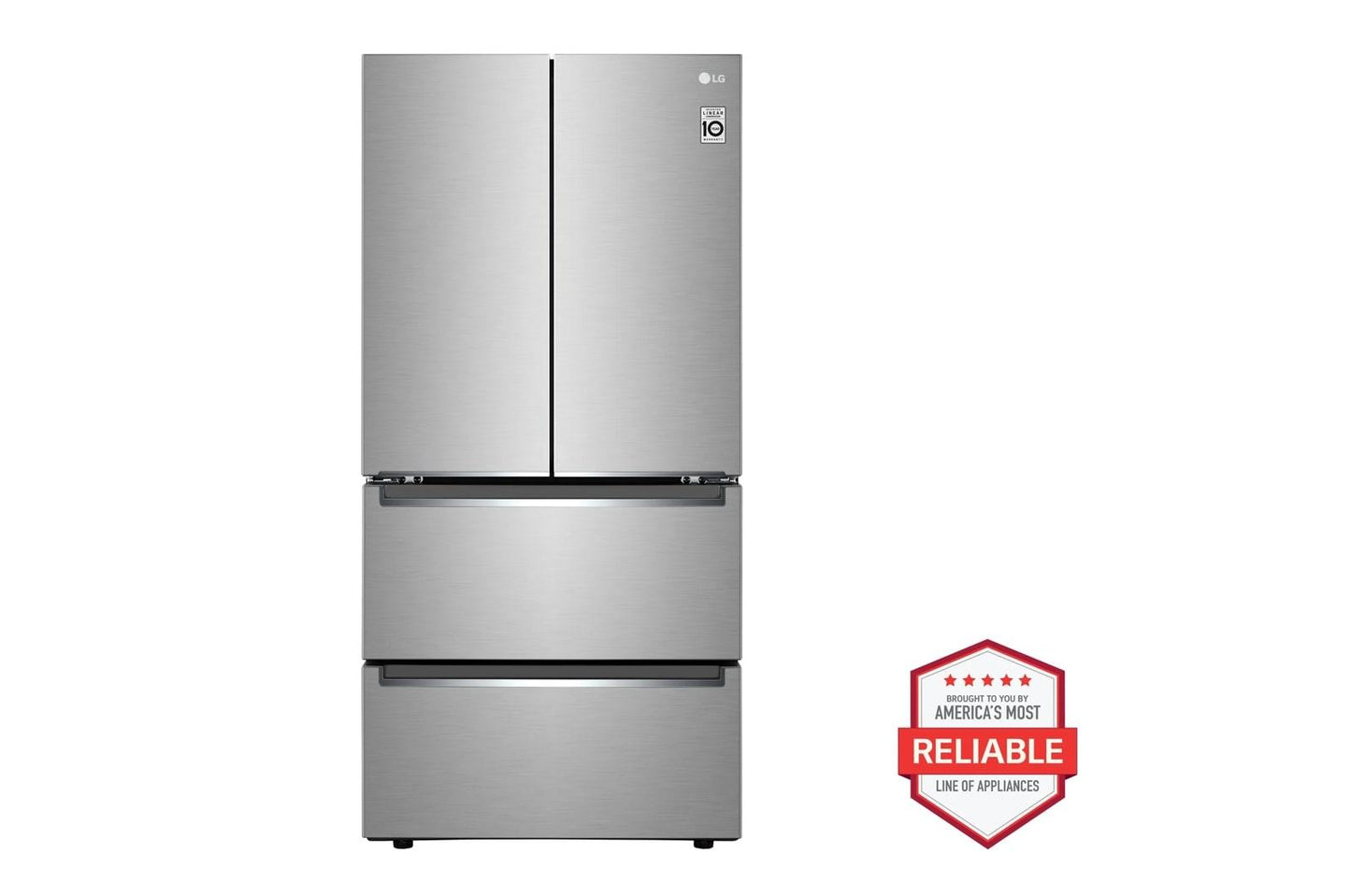 LG LRMNC1803S 19 Cu. Ft. Counter-depth French Door Refrigerator With Door Cooling+