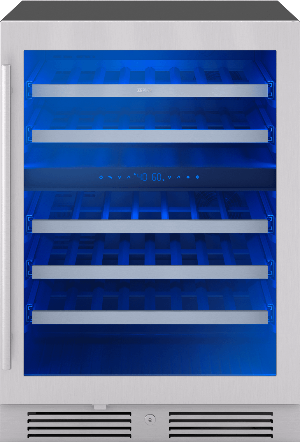 ZEPHYR PRW24C02CG Zephyr 24"" Dual Zone Wine Cooler