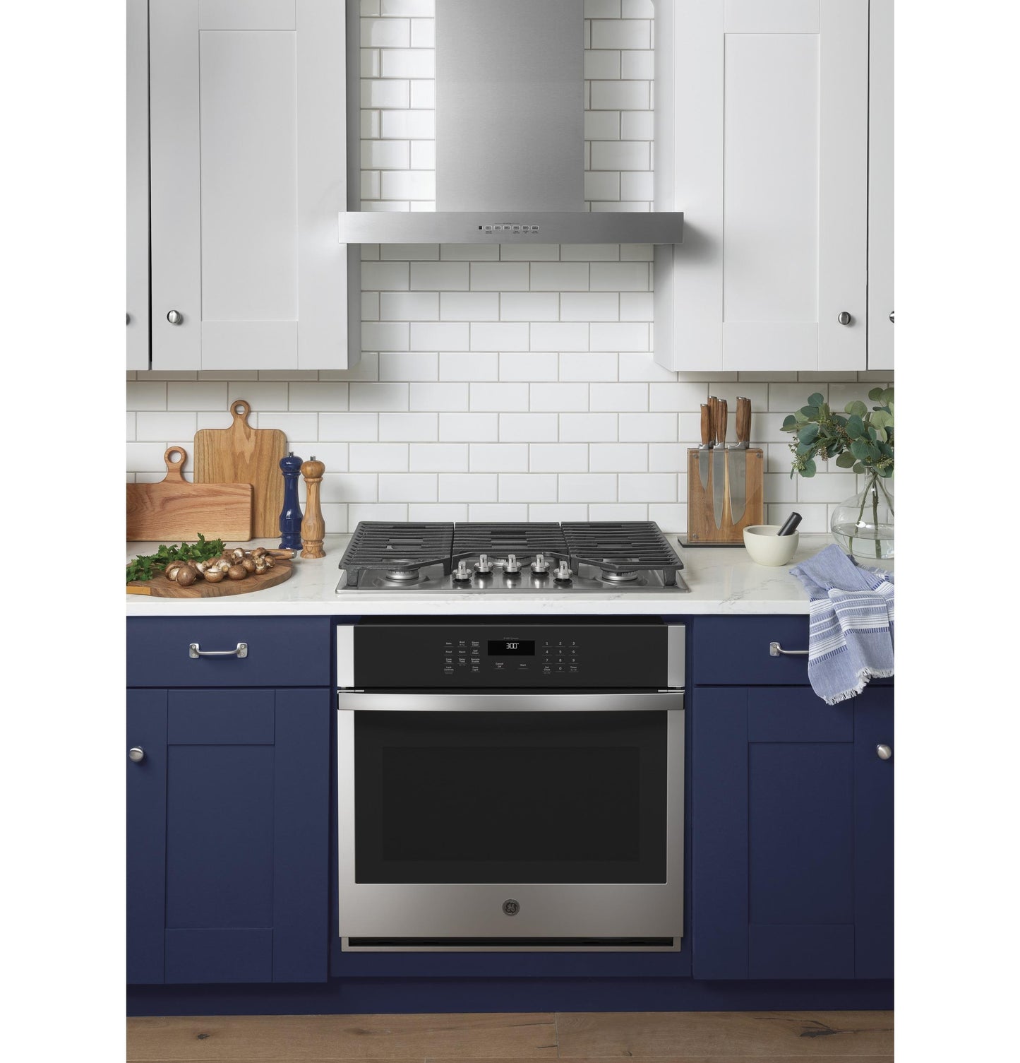 GE APPLIANCES UVW8301SLSS GE Appliances 30"" Designer Wall Mount Hood W/ Dimmable LED Lighting