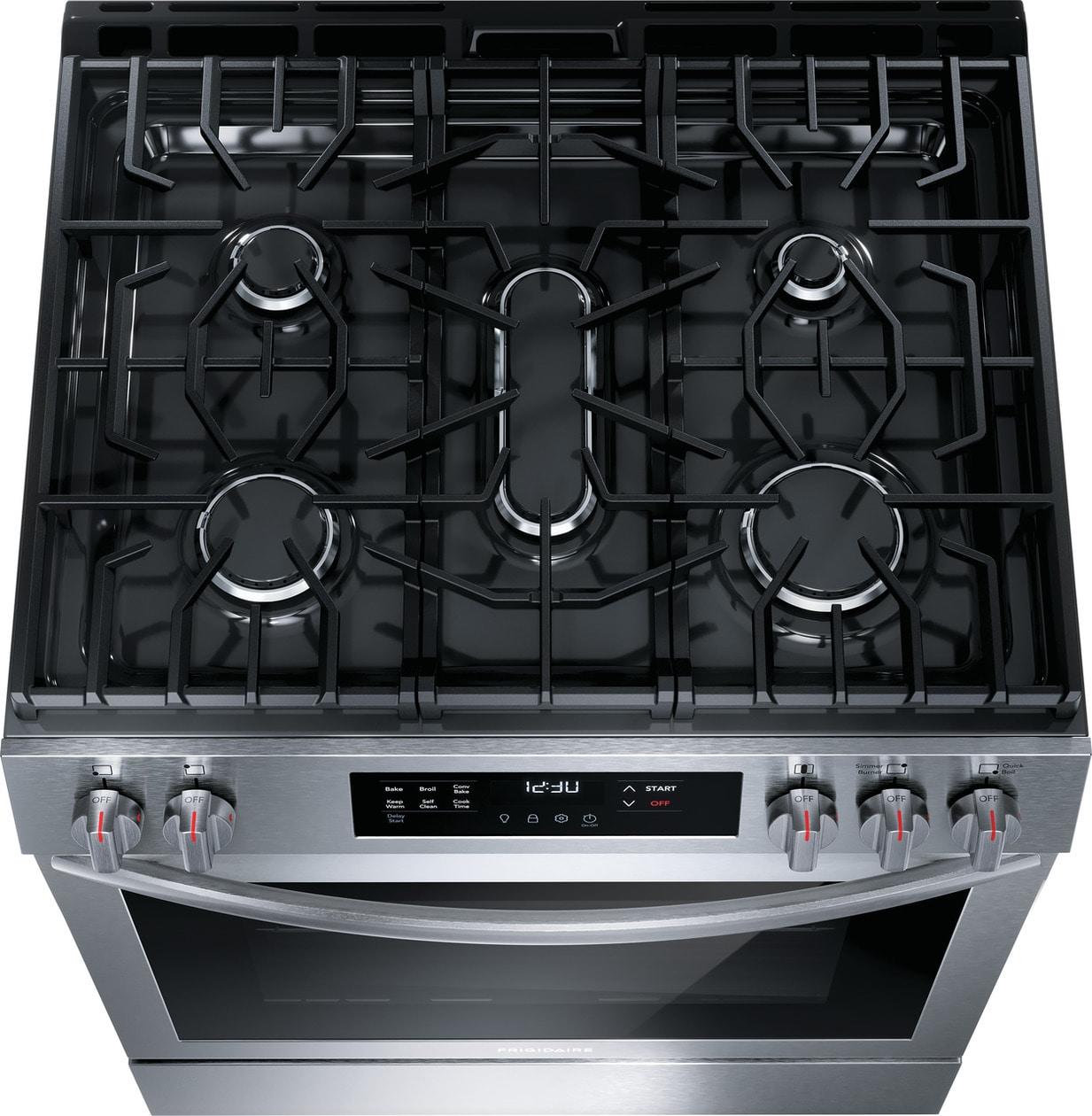 FRIGIDAIRE FCFG3083AS Frigidaire 30"" Front Control Gas Range With Convection Bake