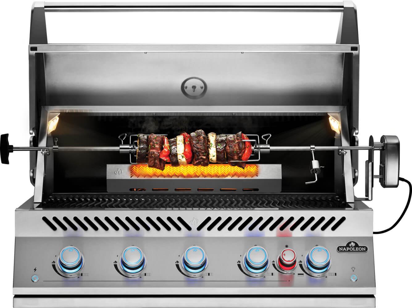 NAPOLEON BBQ BIG38RBNSS1 Built-in 700 Series 38 With Infrared Rear Burner , Natural Gas, STA...