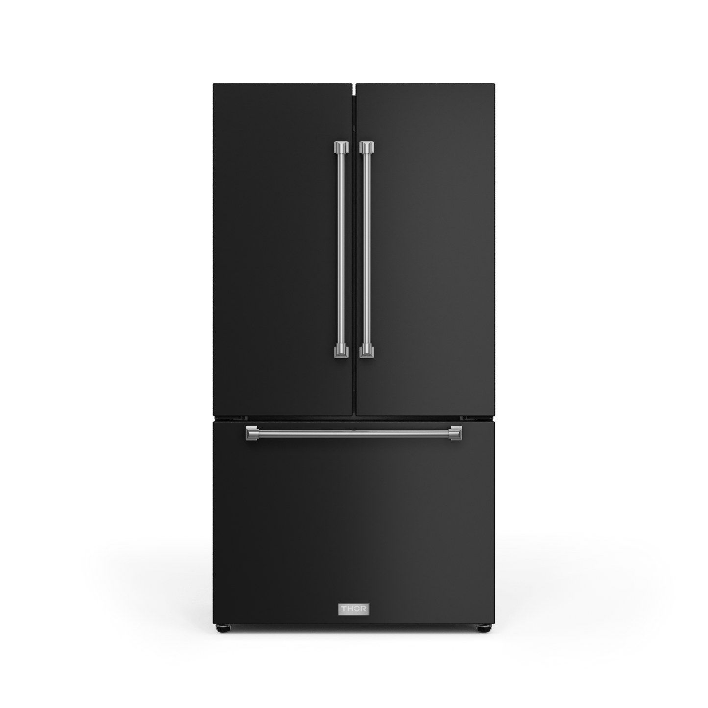 THOR KITCHEN RF3621CTD00SS 36 Inch 20.3 Cu Ft French Door Counter Depth Refrigerator With Ice ...