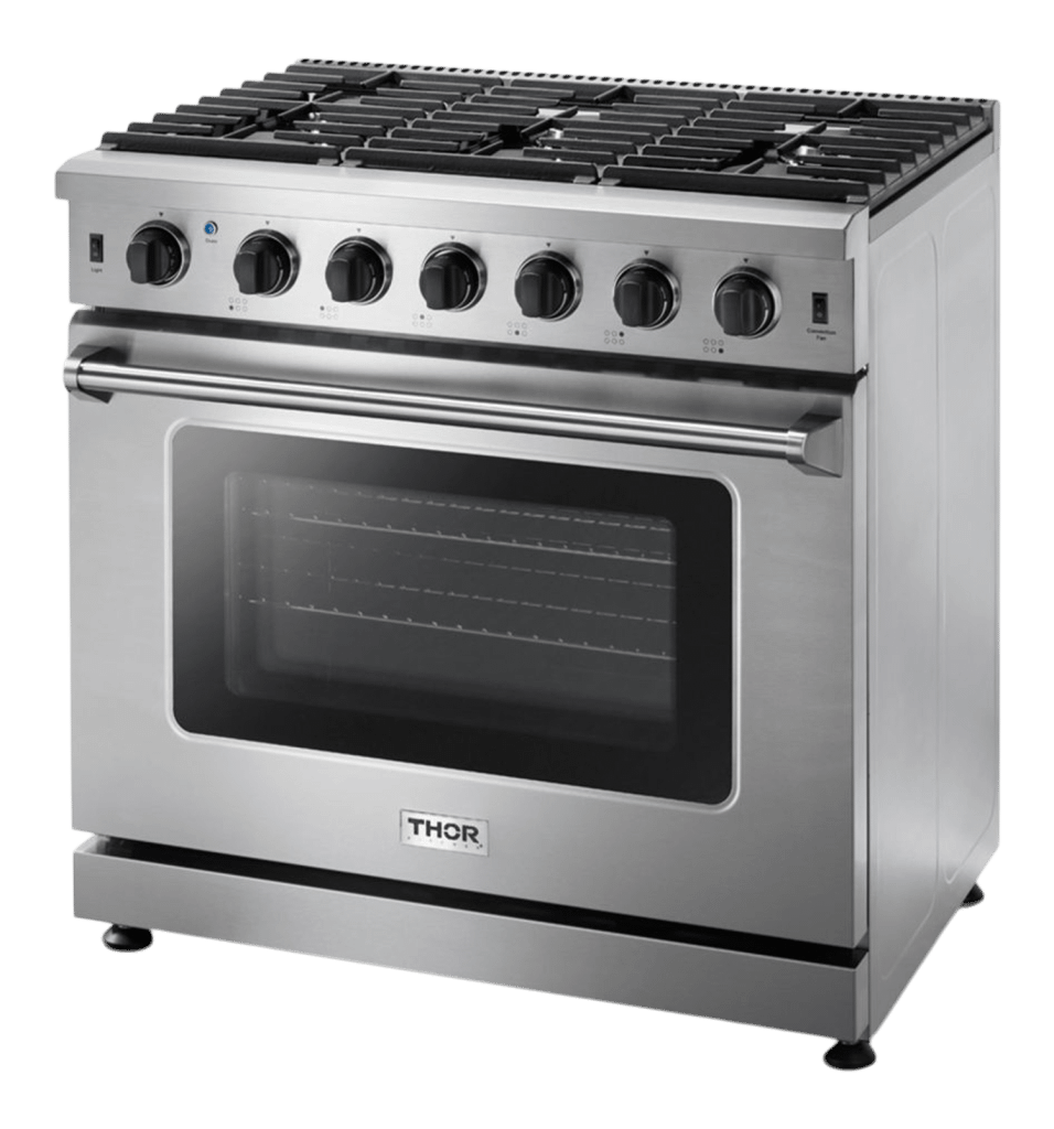 THOR KITCHEN LRG3601U Thor Kitchen - 36 Inch Professional Gas Range In Stainless Steel