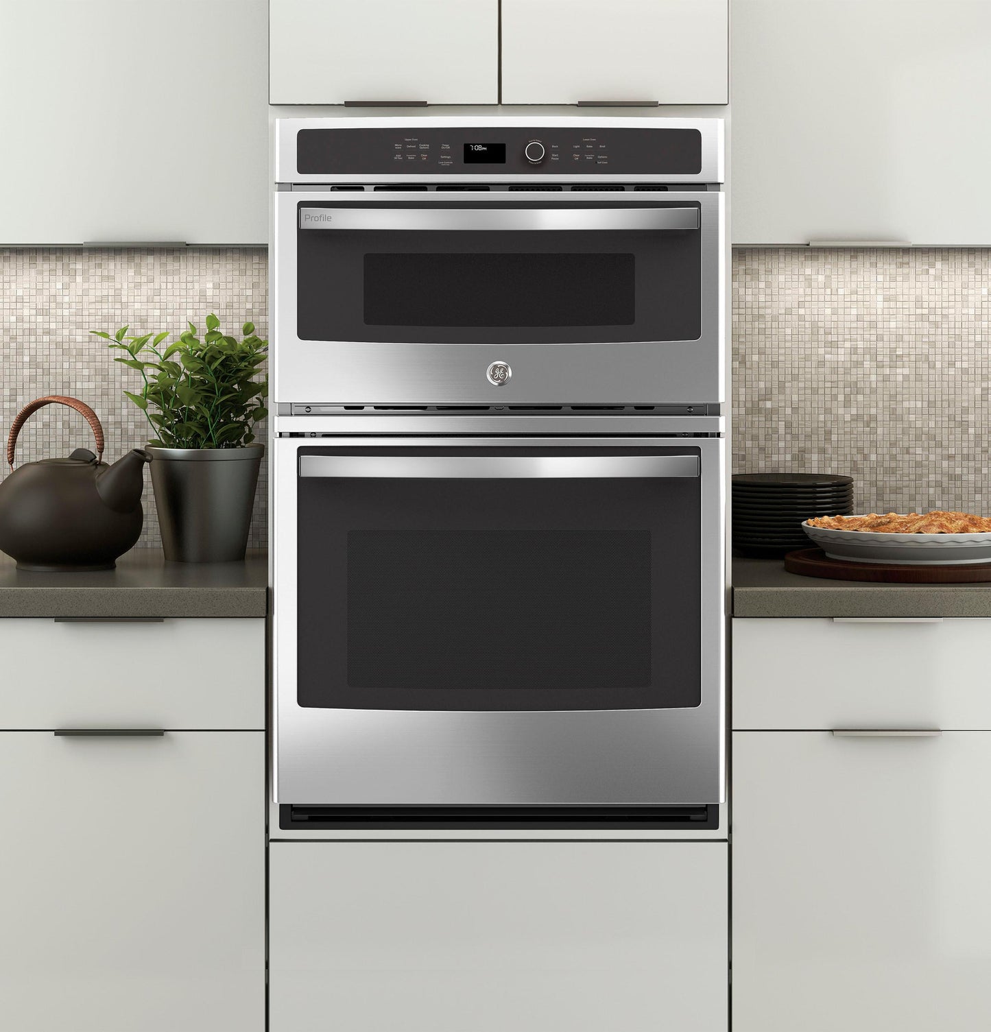 GE APPLIANCES PK7800SKSS GE Profile Series 27"" Built-in Combination Convection MICROWAVE/CON...