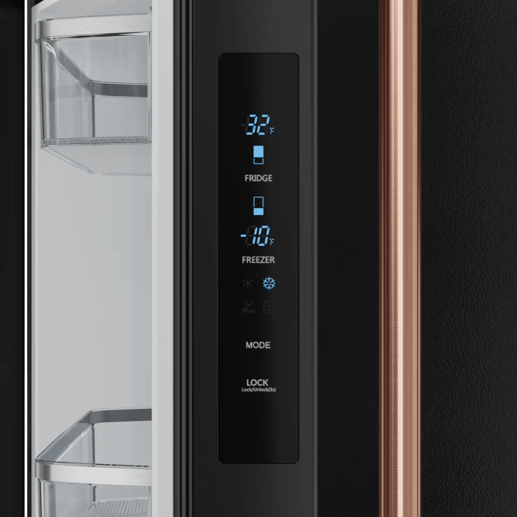 THOR KITCHEN RF3017FFD00RSG 30 Inch 17.7 Cu Ft French Door Counter Depth Refrigerator With Ice ...