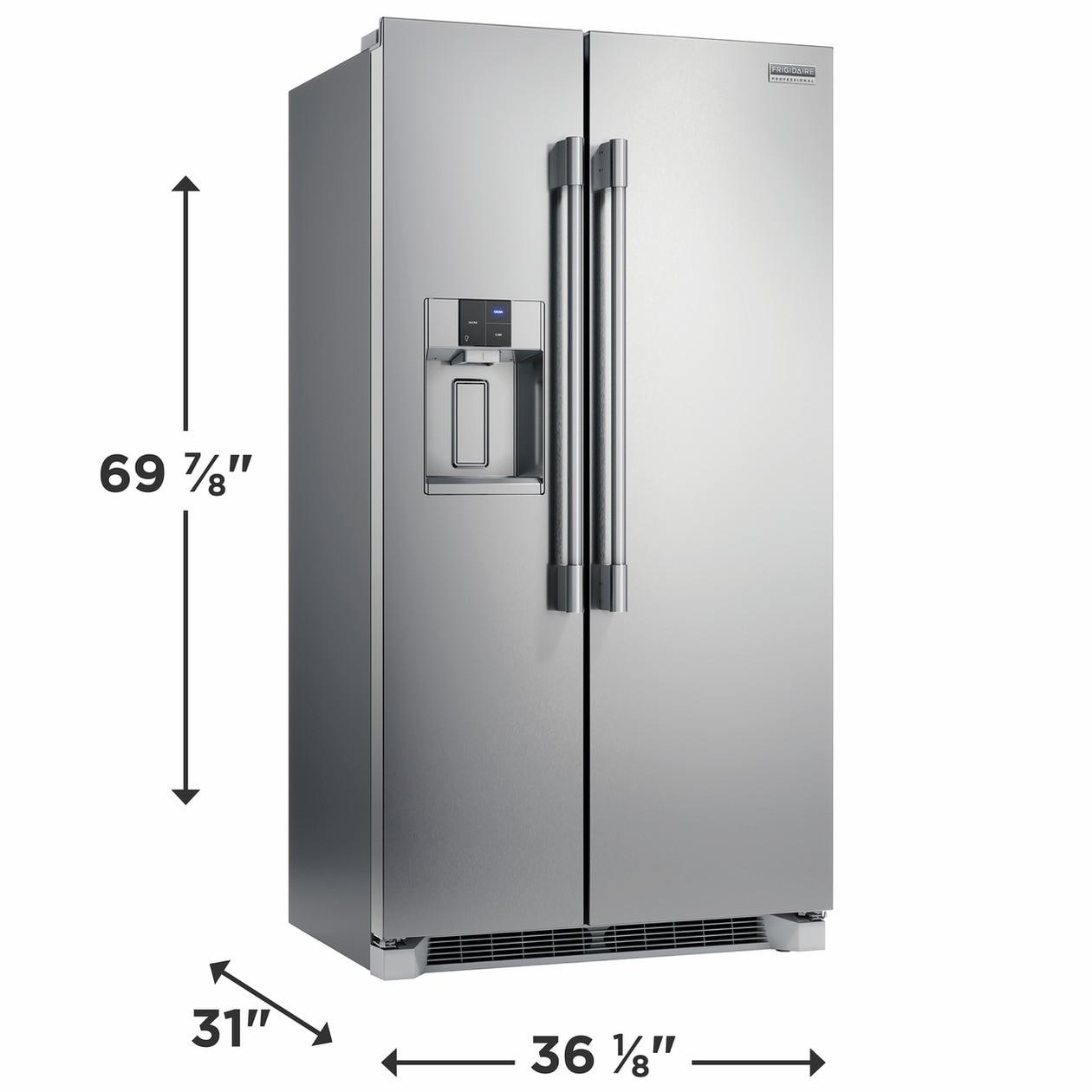 FRIGIDAIRE PRSC2222AF Frigidaire Professional 22.3 Cu. Ft. 36"" Counter Depth Side By SIDE...