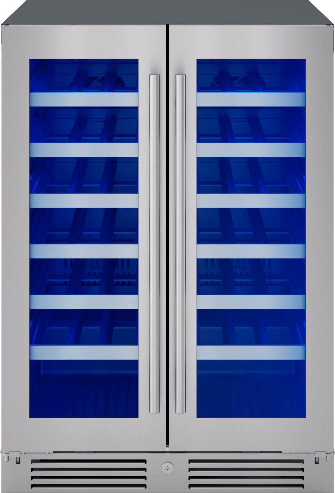 ZEPHYR PRW24C32CG Zephyr 24"" French Door Dual Zone Wine Cooler