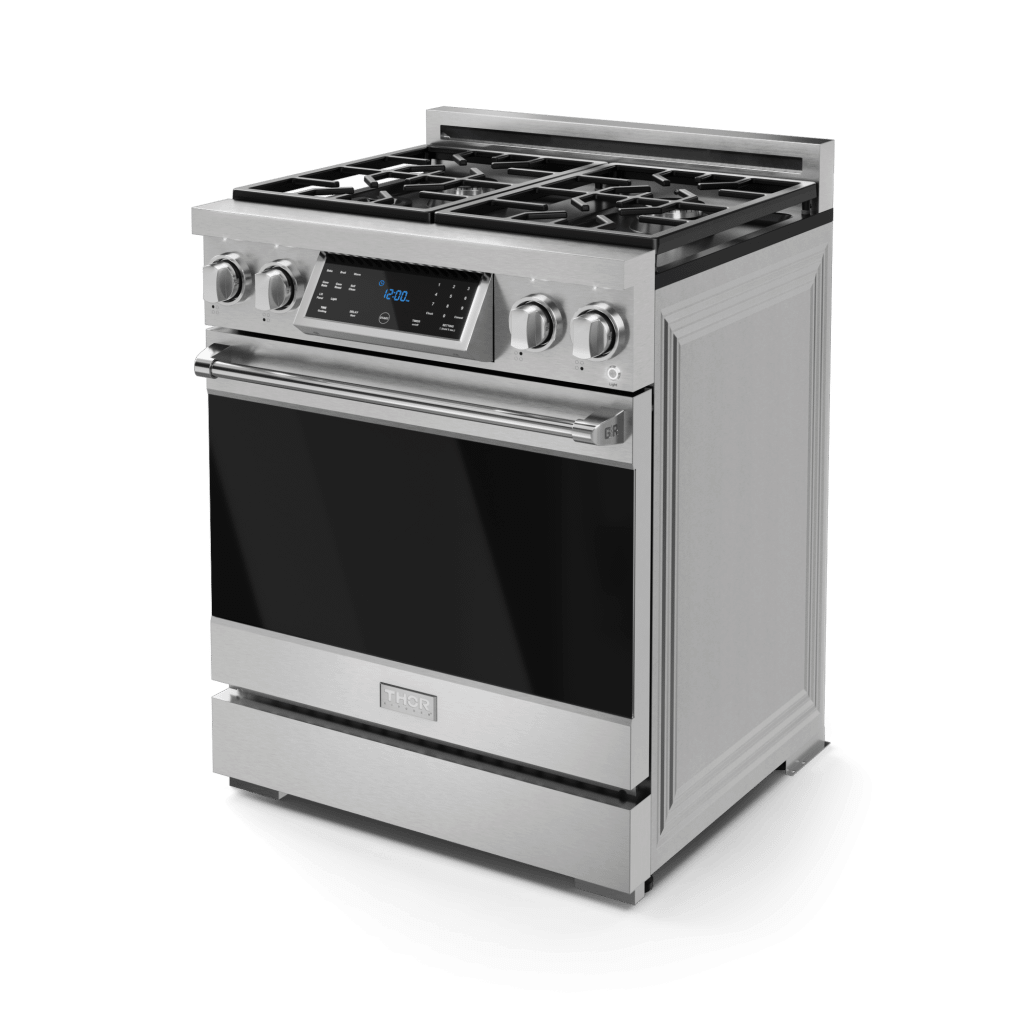 THOR KITCHEN RSG30 30 Inch Professional Gas Range With Tilt Panel Touch Control In STA...