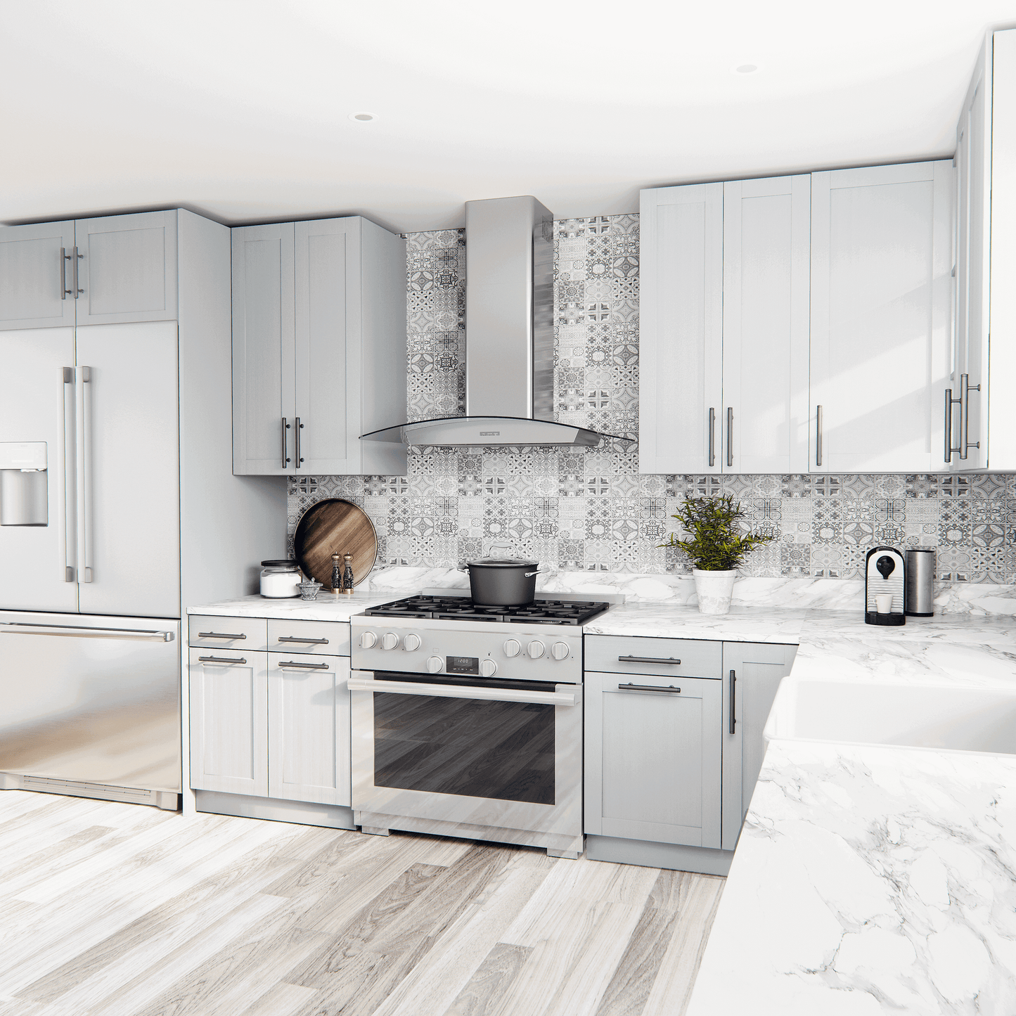 ZEPHYR BMIE36CG Zephyr Brisas Curved Canopy Wall