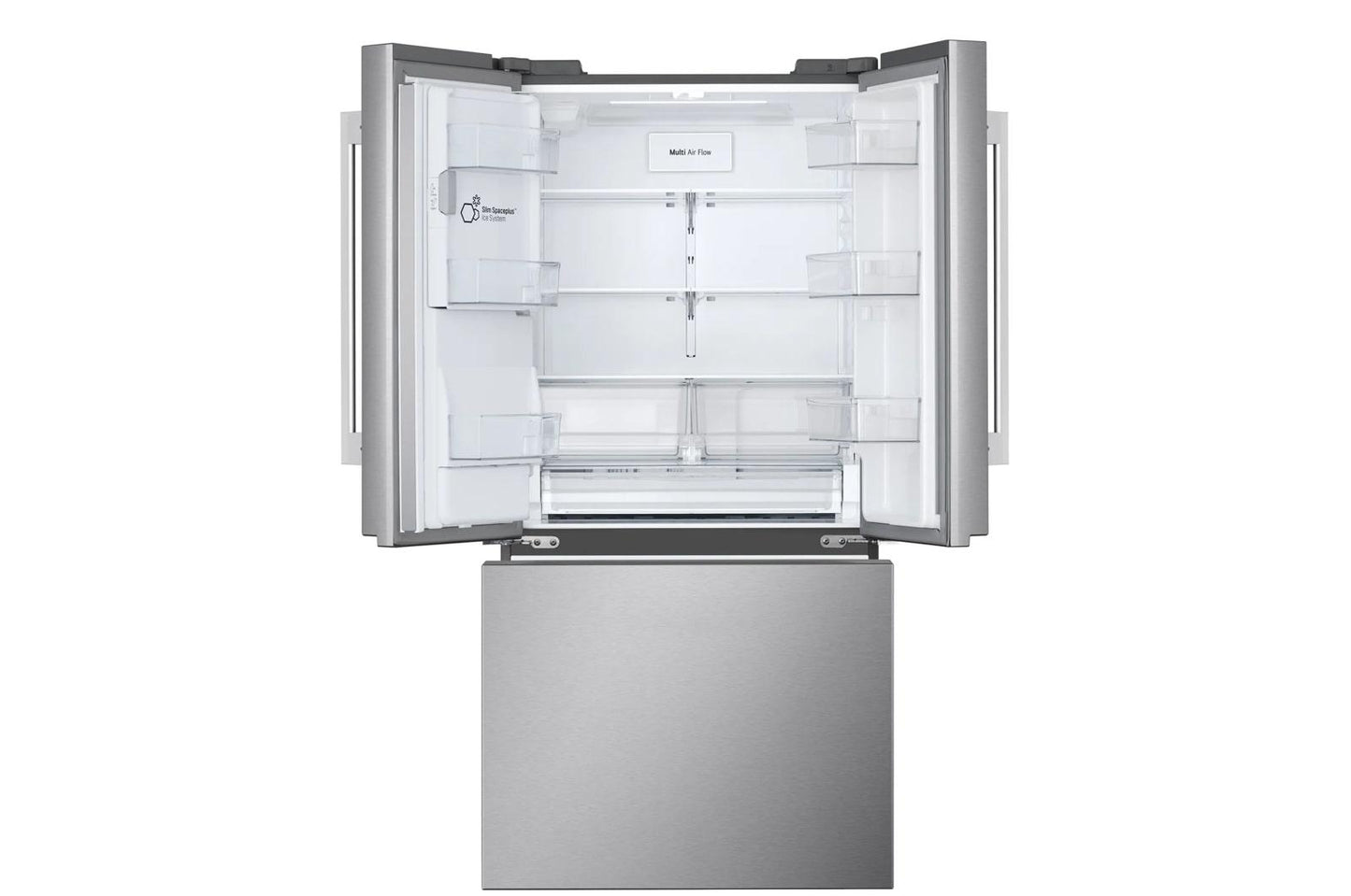 LG LF25H6330S 25 CU.FT. 3-door French Door Refrigerator With New Hybrid Handle DE...