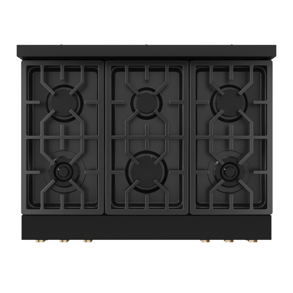 THOR KITCHEN RSG36BBRZ 36 Inch Professional Gas Range With Tilt Panel Touch Control In BLA...