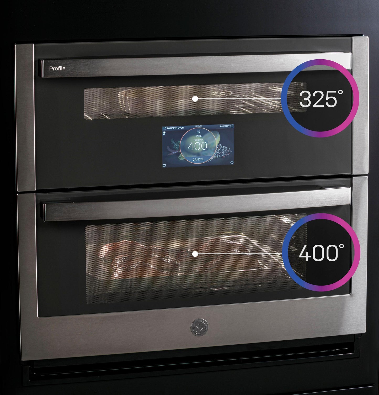 GE APPLIANCES PTS9200SNSS GE Profile 30"" Smart Built-in Twin Flex Convection Wall Oven