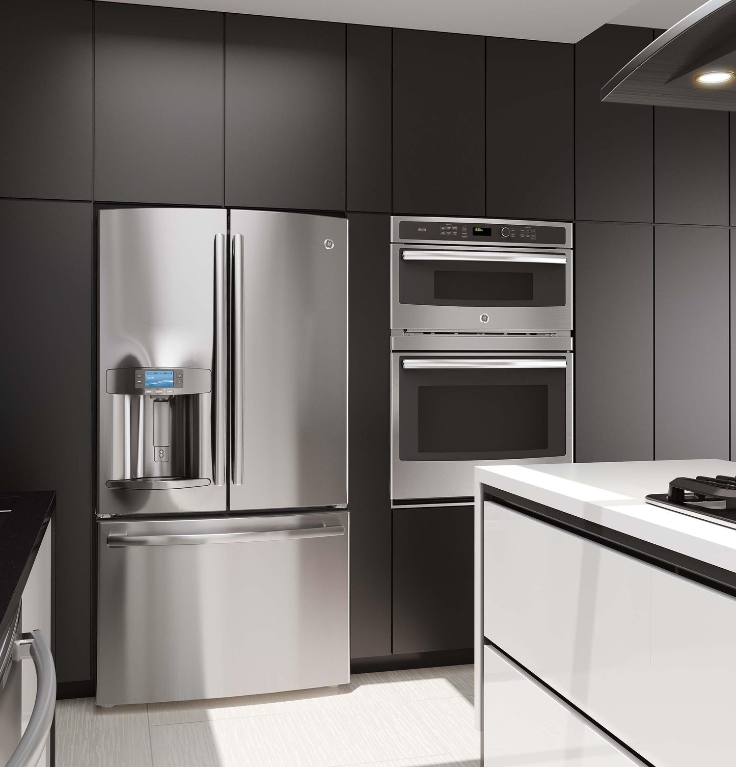 GE APPLIANCES PT9800SHSS GE Profile Series 30 In. Combination Double Wall Oven With CONVECTI...