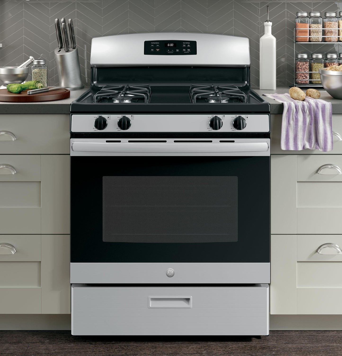 GE APPLIANCES JGBS60REKSS Ge 30"" Free-standing Gas Range