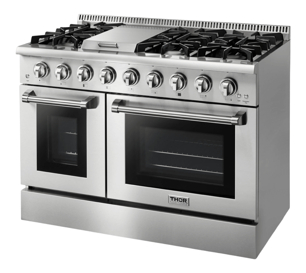 THOR KITCHEN HRG4808U Hrg4808u 48"" 6 Burner Stainless Steel Professional Gas Range