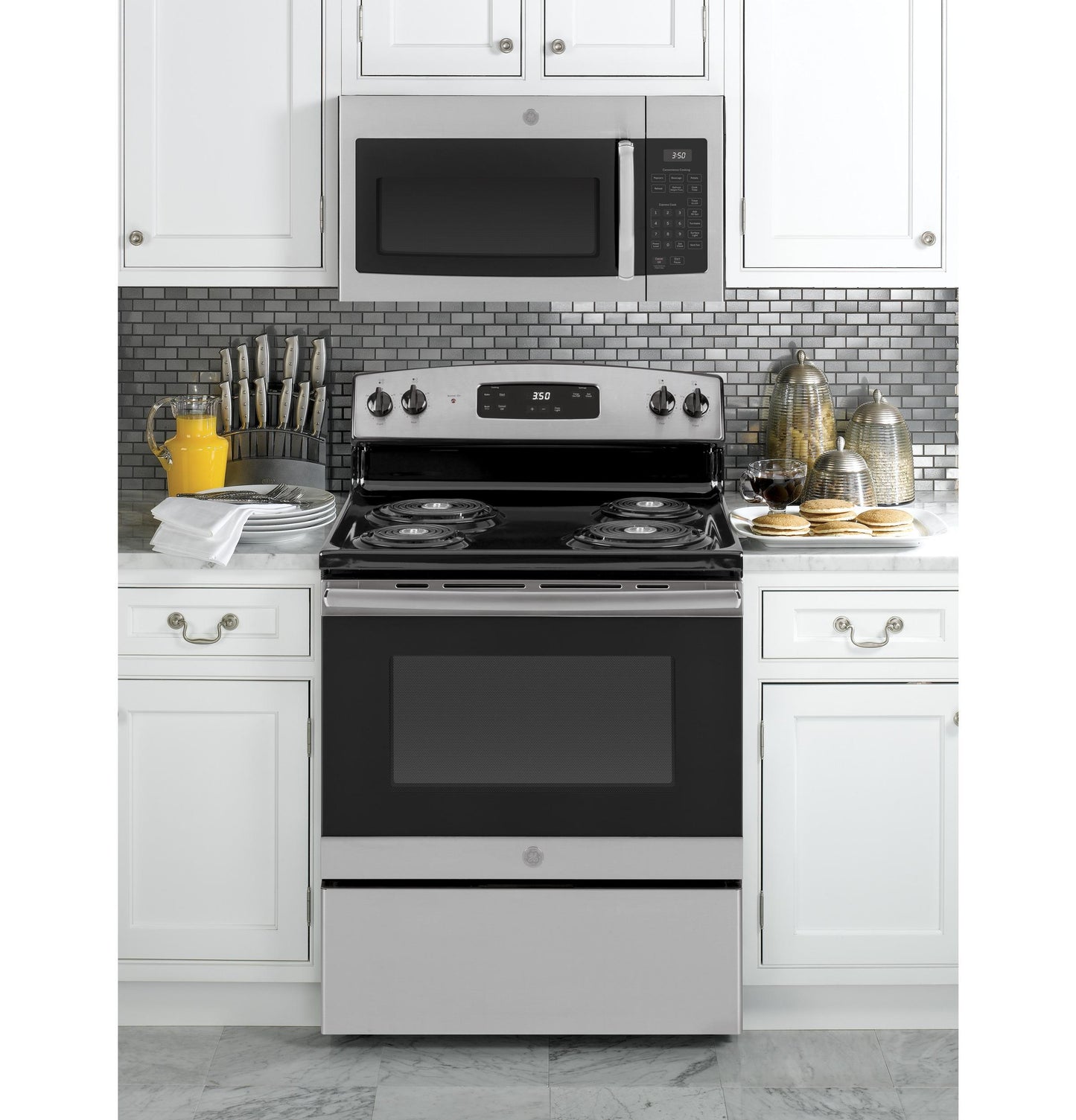 GE APPLIANCES JVM3160RFSS Ge 1.6 Cu. Ft. Over-the-range Microwave Oven