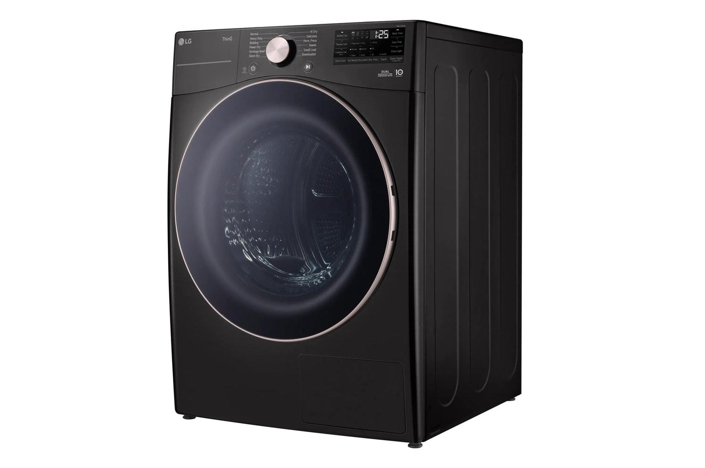 LG DLHC4002B 7.8 Cu. Ft. MEGA Capacity Smart Front Load Dryer With Dual INVERTER...