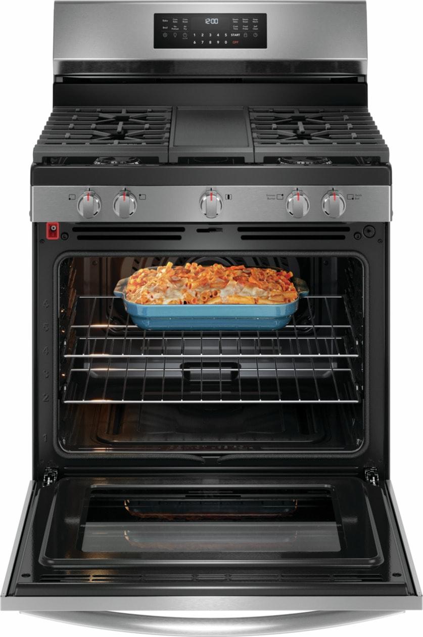 FRIGIDAIRE GCRG3060BF Frigidaire Gallery 30"" Rear Control Gas Range With Total Convection