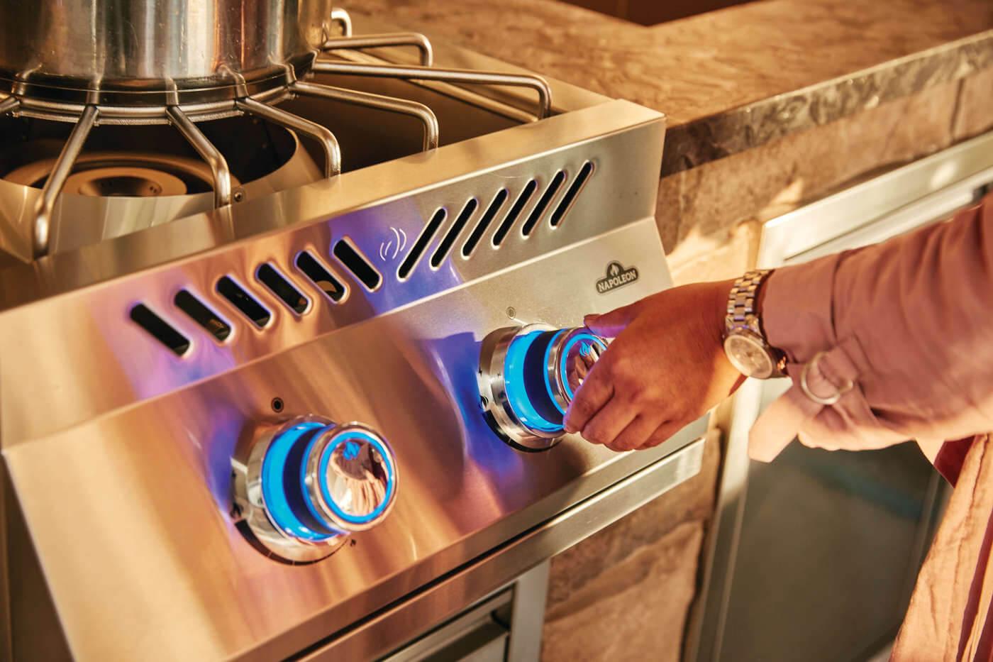NAPOLEON BBQ BIB18PBNSS Built-in 700 Series Power Burner With Stainless Steel Cover , STAIN...