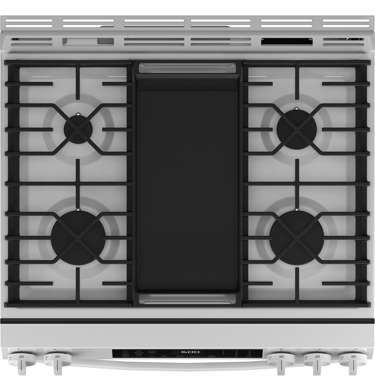 GE APPLIANCES GGS600AVWW Ge 30"" Slide-in Front-control Convection Gas Range With No PREHE...