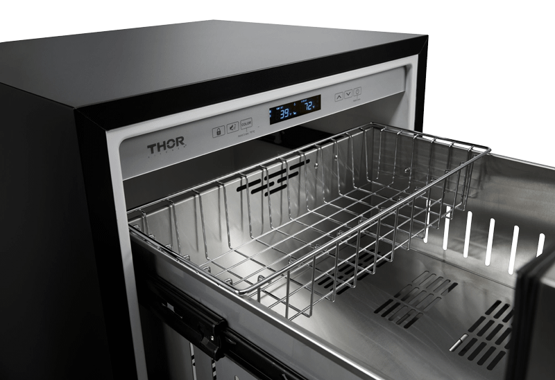 THOR KITCHEN TRF24U 24-inch Indoor Outdoor Refrigerator Drawer In Stainless Steel