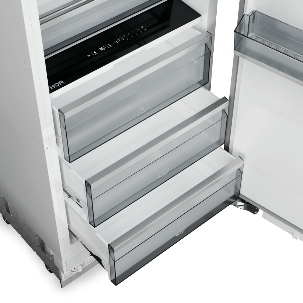 THOR KITCHEN XRF30CRFSS Thor Kitchen 30-inch Built-in Refrigerator Column, Panel Ready - XR...