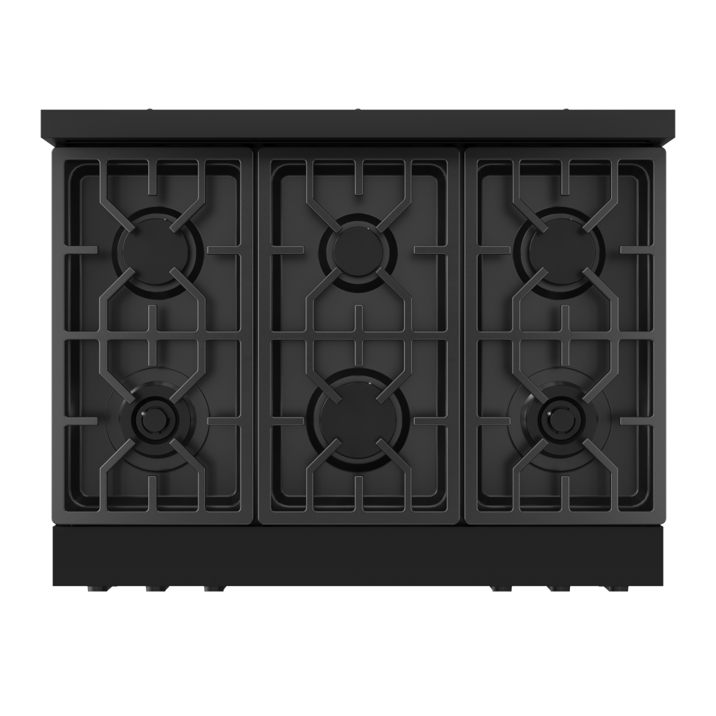 THOR KITCHEN RSG36BLP 36 Inch Professional Lp Range With Tilt Panel Touch Control In BLAC...