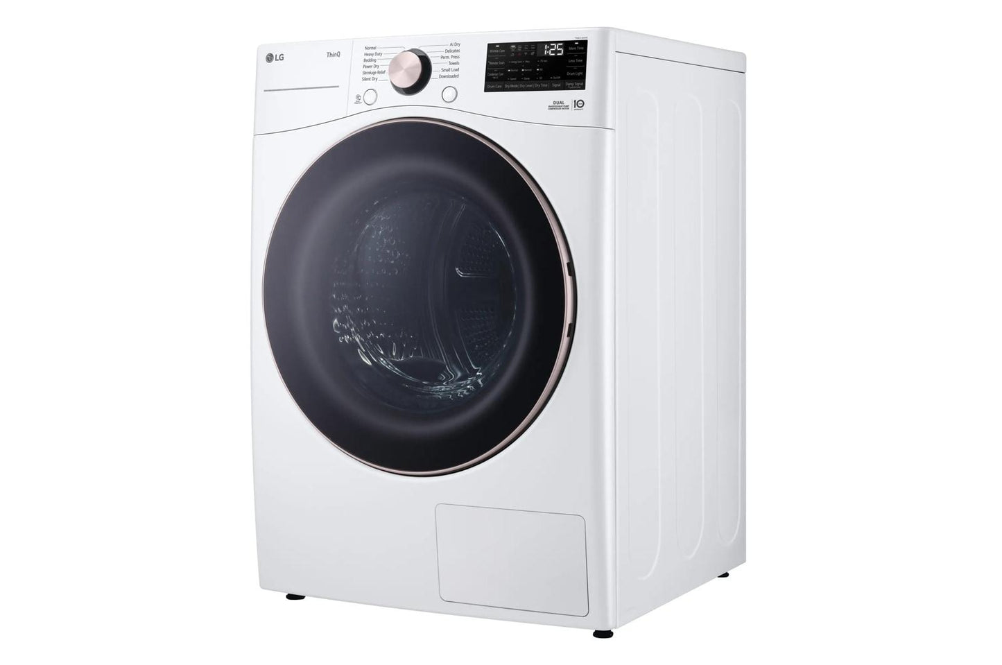 LG DLHC4002W 7.8 Cu. Ft. MEGA Capacity Smart Front Load Dryer With Dual INVERTER...