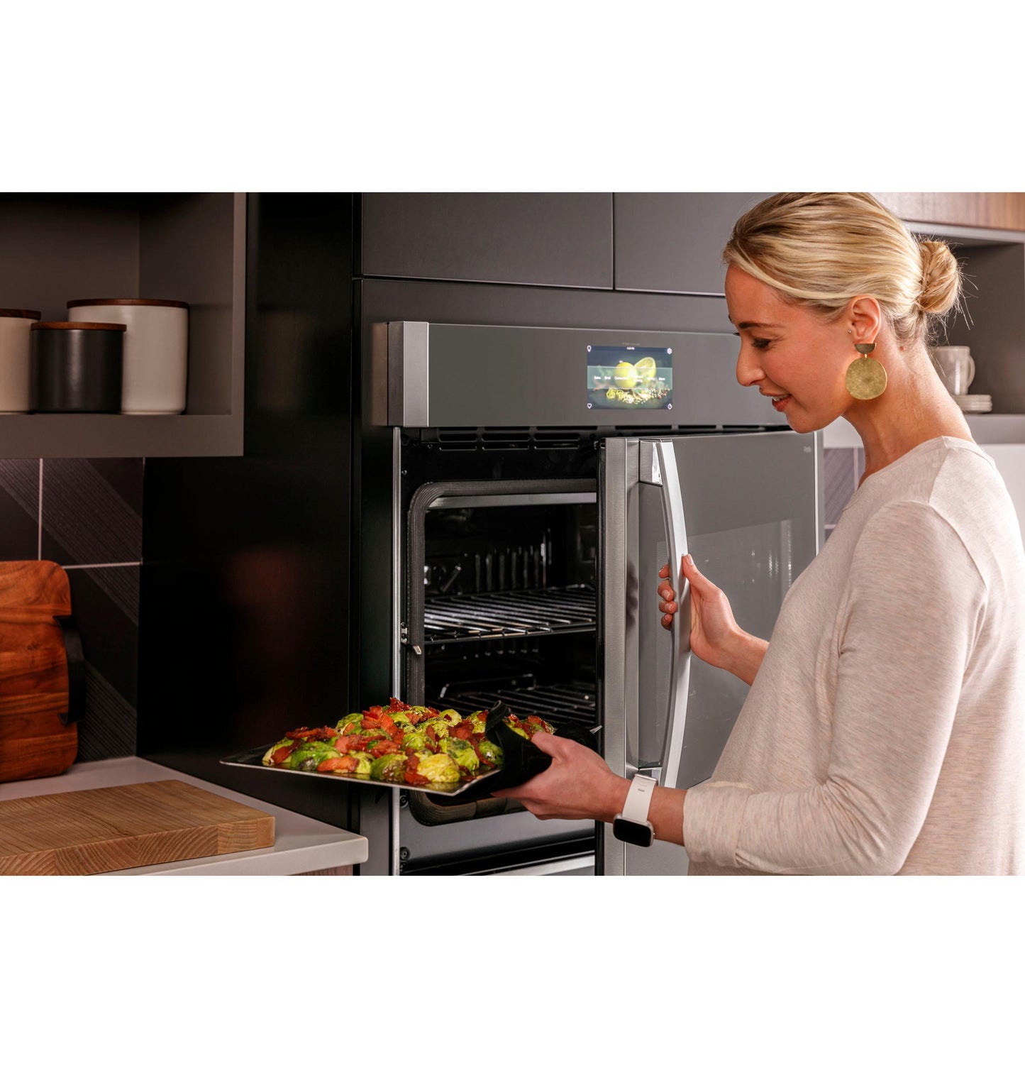 GE APPLIANCES PTS700LSNSS GE Profile 30"" Smart Built-in Convection Single Wall Oven With ...