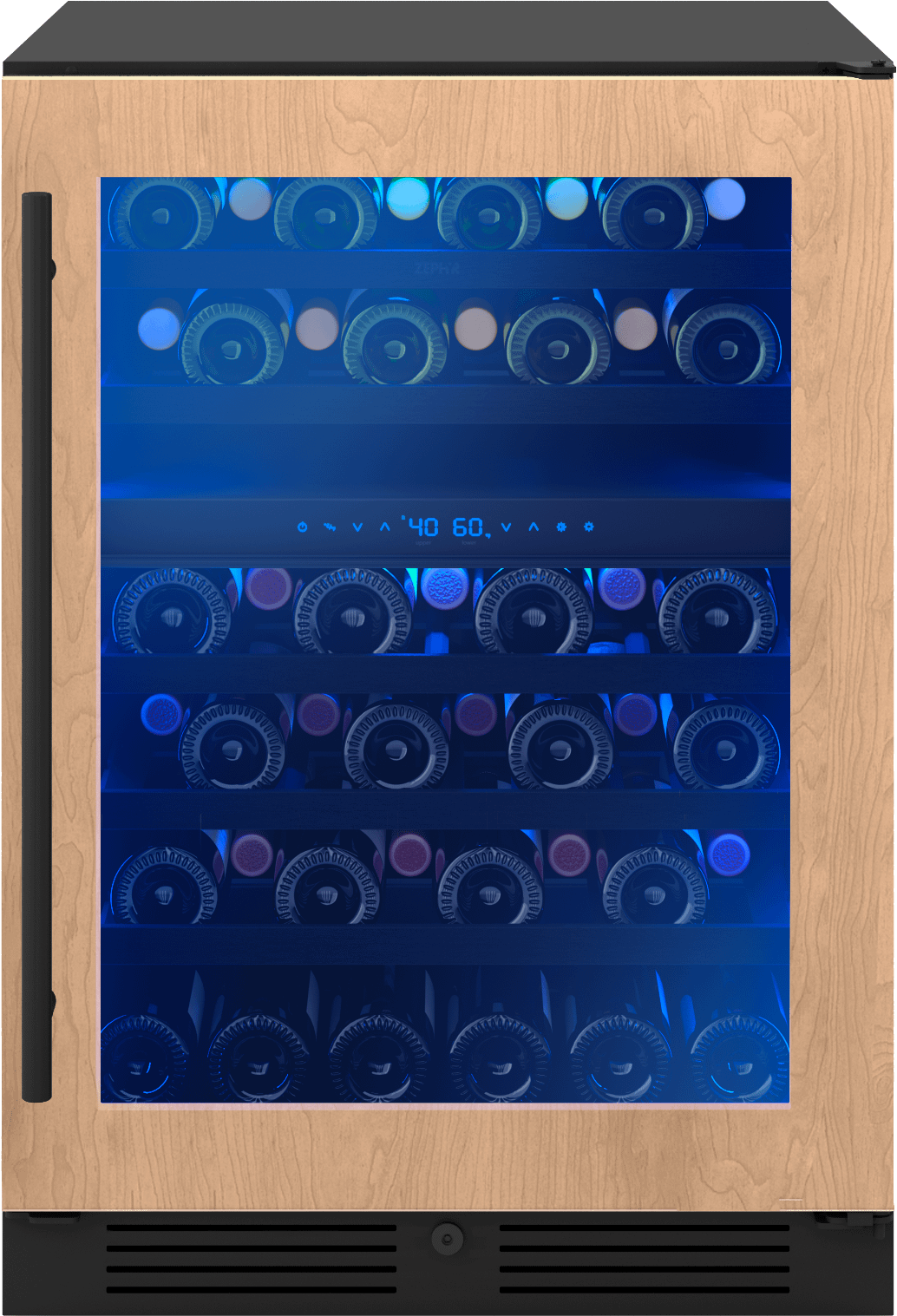 ZEPHYR PRW24C02CPG Zephyr 24"" Panel Ready Dual Zone Wine Cooler